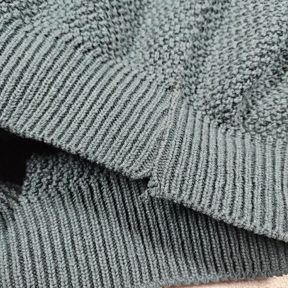 Vtg Jantzen Sweater Mens Large Green Black Colorblock Pullover Holiday USA - Picture 8 of 15